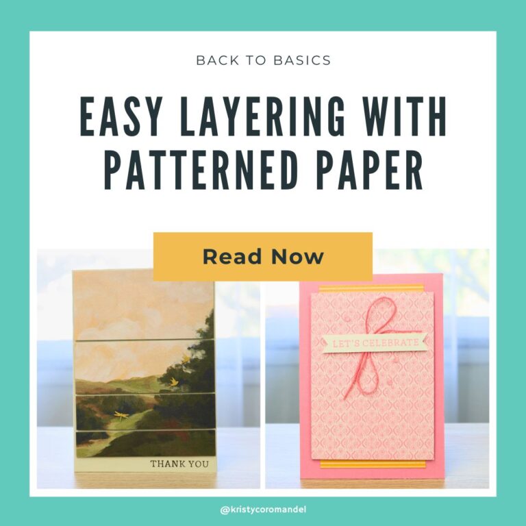 Easy Layering with Patterned Paper: Simple Cardmaking for Beginners